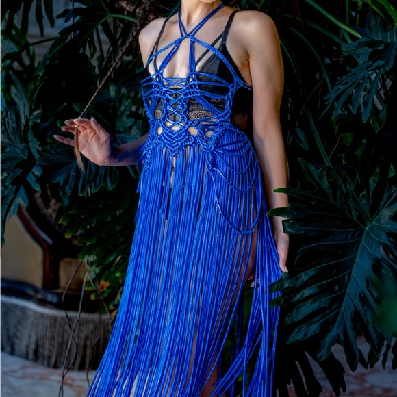 Handmade Macramé Rope Dress - Picture 6 of 15